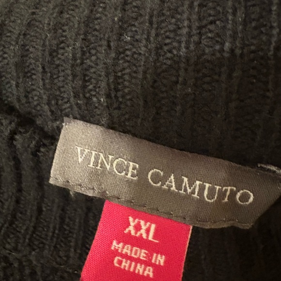 Vince Camuto black minky dot sweater - Picture 3 of 3